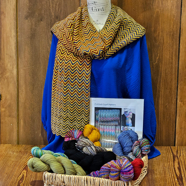 Zick Zack Scarf Knit Kit – Rapunzel's Boutique Frankenmuth