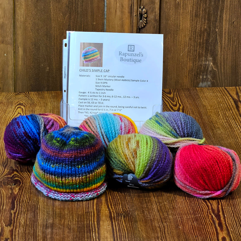 Child's Wool Simple Cap Knit Kit