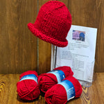 Simple Cap Knit Kit made with Encore Mega
