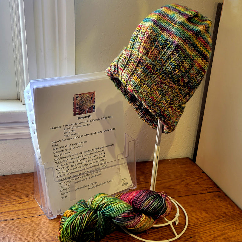 Malabrigo Arroyo Hat Knit Kit