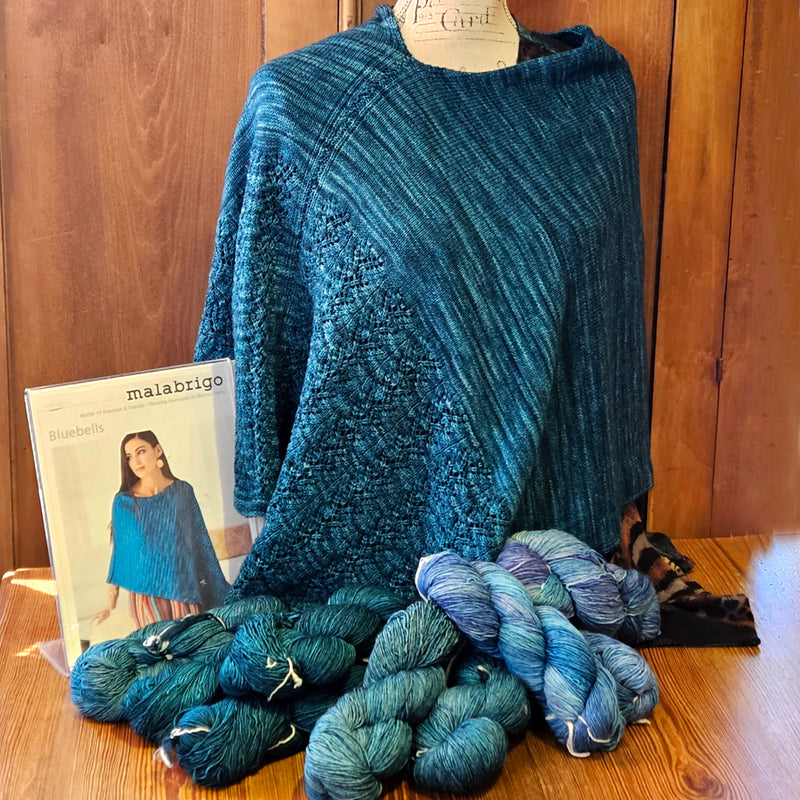 Bluebells Poncho Knit Kit