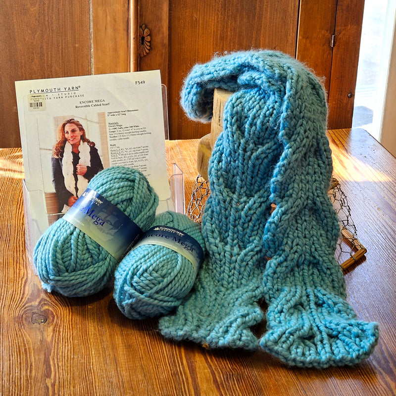 Reversible Cable Scarf Knit Kit