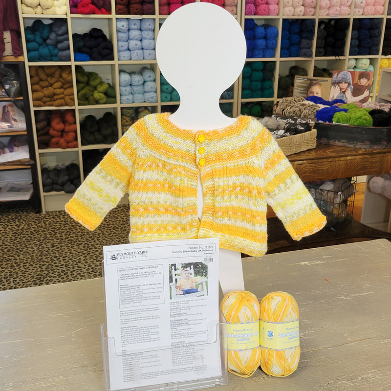Babys Garter Yoke Cardigan Knit Kit